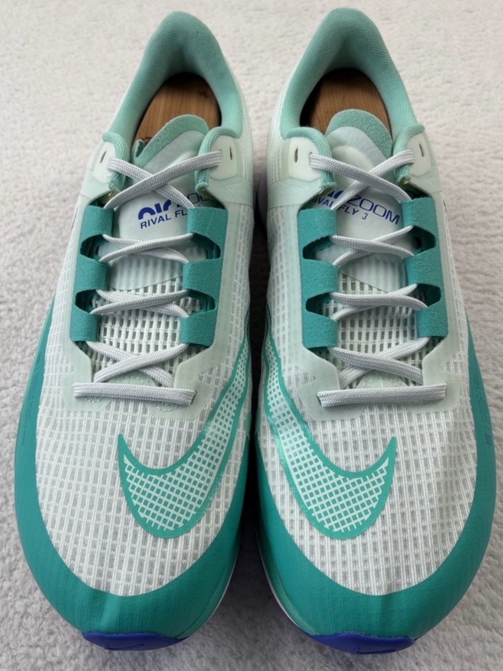 Nike Rival Fly 3 Running Shoes - Teal & White ONLY WORN ONCE!